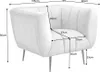 riess-ambiente Retro Sessel NOBLESSE 105cm champagner beige Produktbild-Vorschau 13