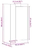 vidaXL Szafka na buty czarna 52x37,5x100 cm materiał Podgląd zdjęcia produktu 8