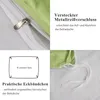 Bettwäsche 140x210cm 4teilig Grün Weiß Wendebettwäsche Set Produktbild-Vorschau 5