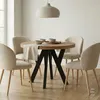 Runder Ausziehbarer Tisch für Esszimmer, PERO, Loft-Stil, Produktbild-Vorschau 1