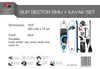 F2 Set Stand Up Paddle Board Sector SMU Blau 10,5 + Kajak Produktbild-Vorschau 6