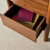 sweeek - Nachttisch Holzdekor 2 Schubladen - Nussbaumfarben Produktbild-Vorschau 5