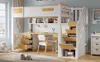 Hoogslaper 90 x 200 cm, Kleur wit en naturel, Massief hout Productafbeelding-voorbeeld 11