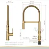 Lenz ALUNA Küchenarmatur Gold mit Pendelbrause, 2 Produktbild-Vorschau 4