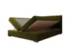 A bed with its storage compartment open, shown against a white background. Produktbild-Vorschau