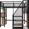 A loft bed with integrated storage and stairs, shown against a white background. Náhled obrázku produktu