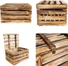 Creative Deco Drewniana skrzynia z dużym deklem | 50 x 40 x Podgląd zdjęcia produktu 7