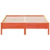 Massivholzbett ohne Matratze Wachsbraun 120x200 cm Produktbild-Vorschau 4