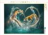 CALVENDO Puzzle Tiger springen durch Ringe. | 1000 Teile Produktbild-Vorschau 1