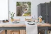MuchoWow® Poster Luchs - Wald - Grau 100x100 cm - Produktbild-Vorschau 3