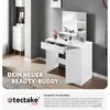 tectake® Schminktisch Zoe 90 x 40 x 137,5 cm Náhled obrázku produktu 6