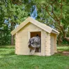 Hundehütte Outdoor kleine Hunde – Hundehaus Holz für Produktbild-Vorschau 1