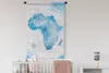 MuchoWow® Wandteppich Wandbehang Karten - Afrika - Aquarell Produktbild-Vorschau 2