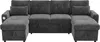 Canapé d'angle Merax Canapé-lit avec fonction couchage, Voir les images du produit 8