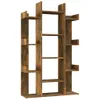 Libreria in rovere fumé 86x25,5x140 cm Materiale a base di Anteprima dell’immagine prodotto 1