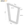 Pieds de table MetaloPro Atria Lite – 2 pieds trapézoïdaux Voir les images du produit 10