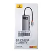 The image shows the retail packaging of a Baseus USB C Hub. Produktbild-Vorschau