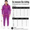 Herren Jogginganzug einfarbig 100% BW 586 Lila 3XL Produktbild-Vorschau 5