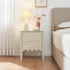 Stolik nocny 'Luspoo' z 2 szufladami 50 x 40 x 40 cm Podgląd zdjęcia produktu 2