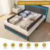 Lit rembourré INONEFT 160x200 cm avec éclairage LED et Voir les images du produit 8