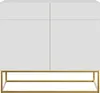 Selsey VELDIO - Příborník dvoudveřový se 2 zásuvkami, bílý Náhled obrázku produktu 5