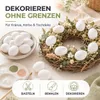 50x Plastikeier – weiße Kunststoffeier 6 cm zum Bemalen & Produktbild-Vorschau 7
