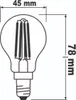 Osram LED STAR+ CLASSIC P FIL 40 3 STEP DIM 4W/827 E14 | Produktbild-Vorschau 13
