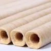 A close-up, diagonal view of several natural collagen casings for sausages, arranged in a row. Náhled obrázku produktu