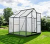 Westmann Aluminium Kas Flora 66, antraciet, 192x192x202 cm Productafbeelding-voorbeeld 3
