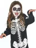 Halloween-kostuum: skeletmeisje, zwart-wit - maat 134/140 Productafbeelding-voorbeeld 2