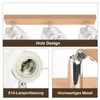 ZMH faretto da soffitto 3 fiamme legno vintage soffitto Anteprima dell’immagine prodotto 2