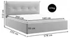 Čalouněná postel DreamLux Regal 160 x 200 cm s roštem a Náhled obrázku produktu 3