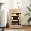 vidaXL Skříňka na média  60x50x82 cm z masivního Náhled obrázku produktu 3