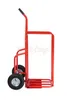 A red hand truck is shown against a white background. Podgląd zdjęcia produktu