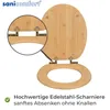 sanicomfort Bambus WC-Sitz Mit Absenkautomatik – Produktbild-Vorschau 2