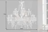 A large crystal chandelier is shown against a plain background with dimensions indicated. Náhled obrázku produktu