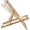 vidaXL Sdraio in teak 56x105x96 cm crema Anteprima dell’immagine prodotto 15