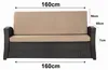 Bankkissen 160×60×50x7 cm beige – Sitzkissen für Gartenbank Produktbild-Vorschau 7