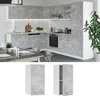 A kitchen with cabinets and appliances, and a separate image of a cabinet. Anteprima dell’immagine prodotto