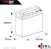 Langzeit Gel Akku 21Ah 12V Batterie ersetzt 20Ah 17Ah 18Ah Produktbild-Vorschau 3