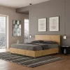Holzbett Doppelbett 160x190cm mit gerader Kopfteil Demas D Produktbild-Vorschau 2