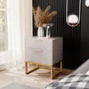 IDOHOME-Nachttisch MILO XL Kaschmir mit Schubladen und Produktbild-Vorschau 1