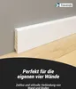 24 m Trevendo® Sockelleiste massiv gefast weiß lackiert 16 Produktbild-Vorschau 7