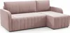 A pink sectional sofa is shown against a white background. Produktbild-Vorschau