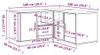 vidaXL Scaffale ad angolo bianco 160x40x45 cm Materiale a Anteprima dell’immagine prodotto 8