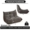 Chenille-Togo-Zweisitzer, Boden-Lounger, armloser Produktbild-Vorschau 14