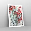 Poster - Poster ohne Rahmen - Rot Blätter Zweige - 50x70 cm Produktbild-Vorschau 7