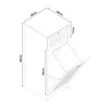 Wäscheschrank 'Karlsøy' Badschrank 90x38x40cm Weiß Produktbild-Vorschau 5