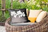 MuchoWow® Outdoor Kissen - Orchidee - Blumen - Schwarz - Produktbild-Vorschau 3