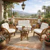Garten- Sitzgruppe Rattan Bahama 10-tlg natur Produktbild-Vorschau